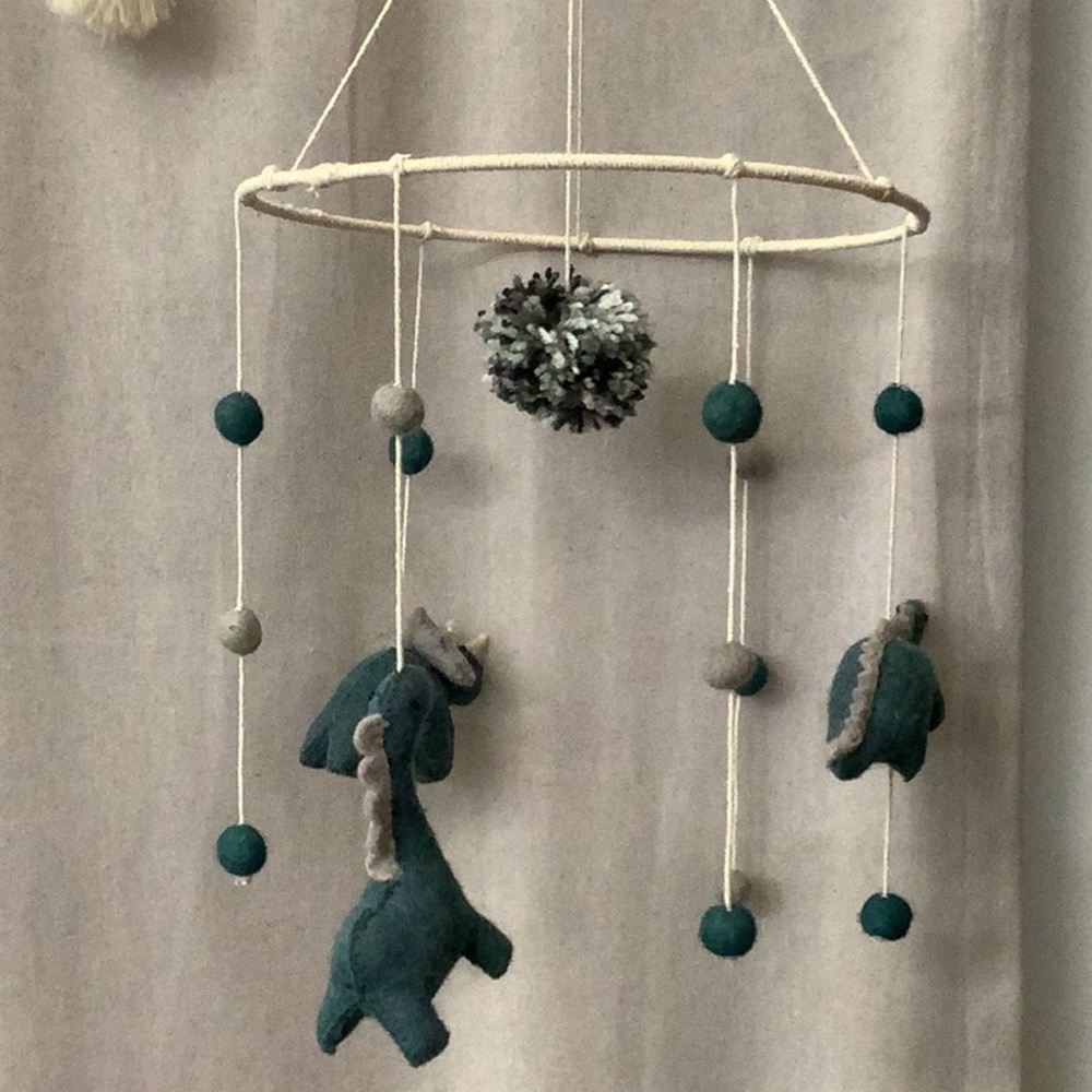 Dinosaur crib mobile